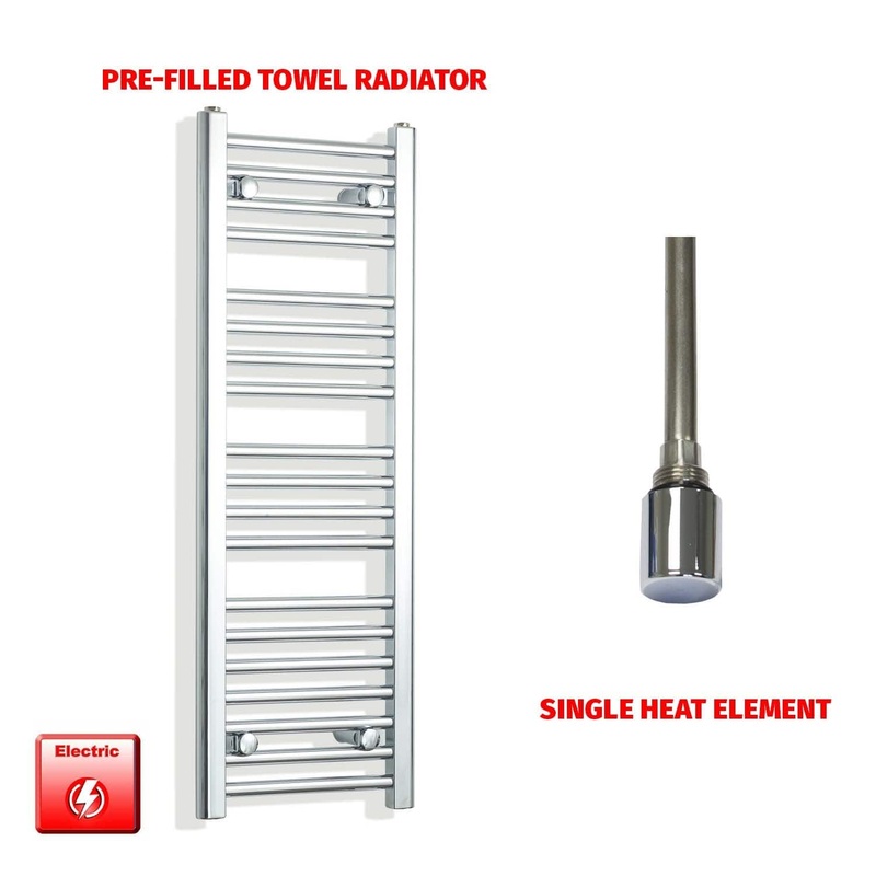 1000 x 300 Pre-Filled Electric Heated Towel Rail Chrome