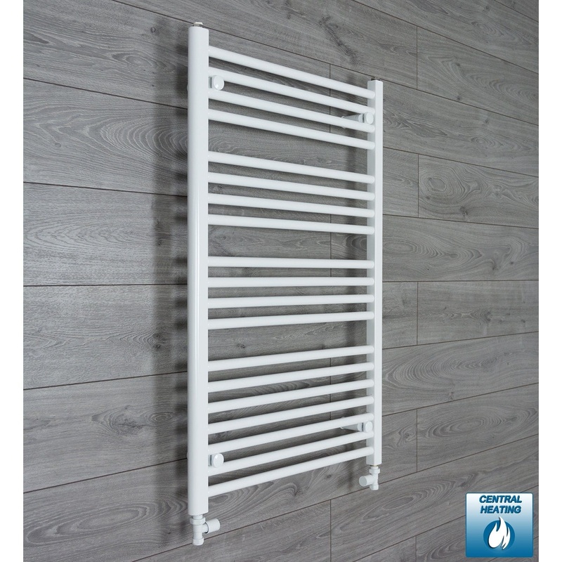 1000mm High x 600mm Wide Heated Towel Radiator Flat White