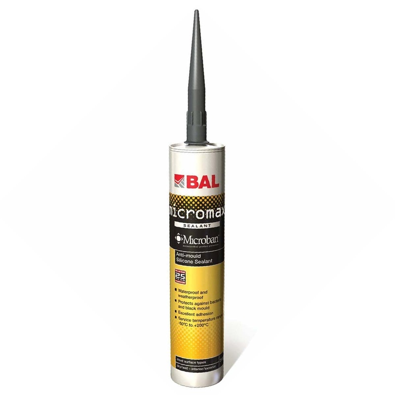 BAL Micromax Anti-Mould Silicone Sealant For Walls & Floors – 310ml
