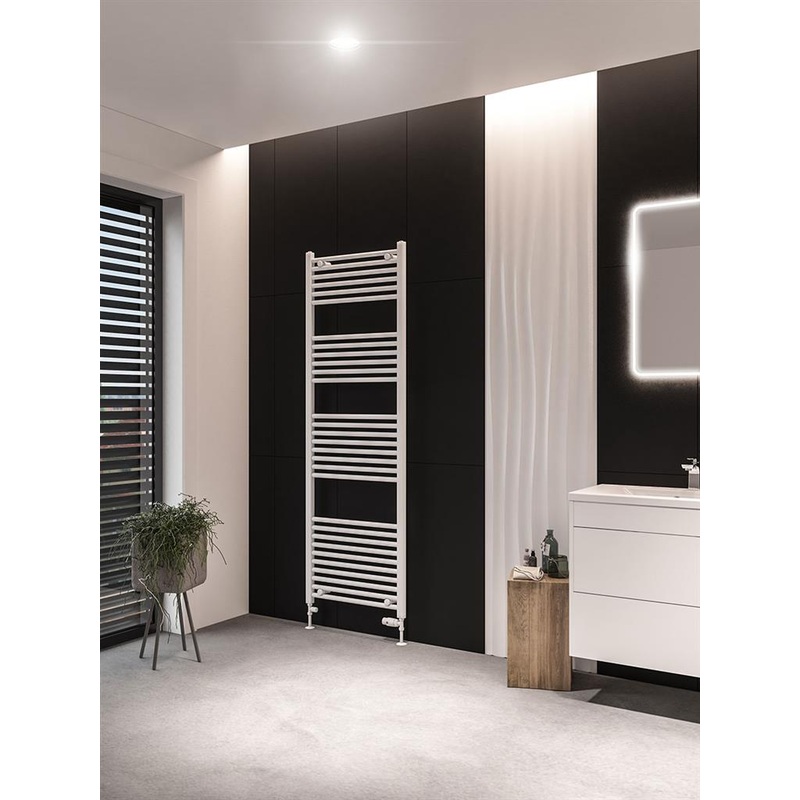 Eastbrook Wingrave Electric Straight Matt White Towel Rail 1800mm x 600mm