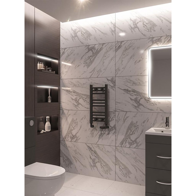 Eastbrook Wingrave Straight Matt Anthracite Towel Rails