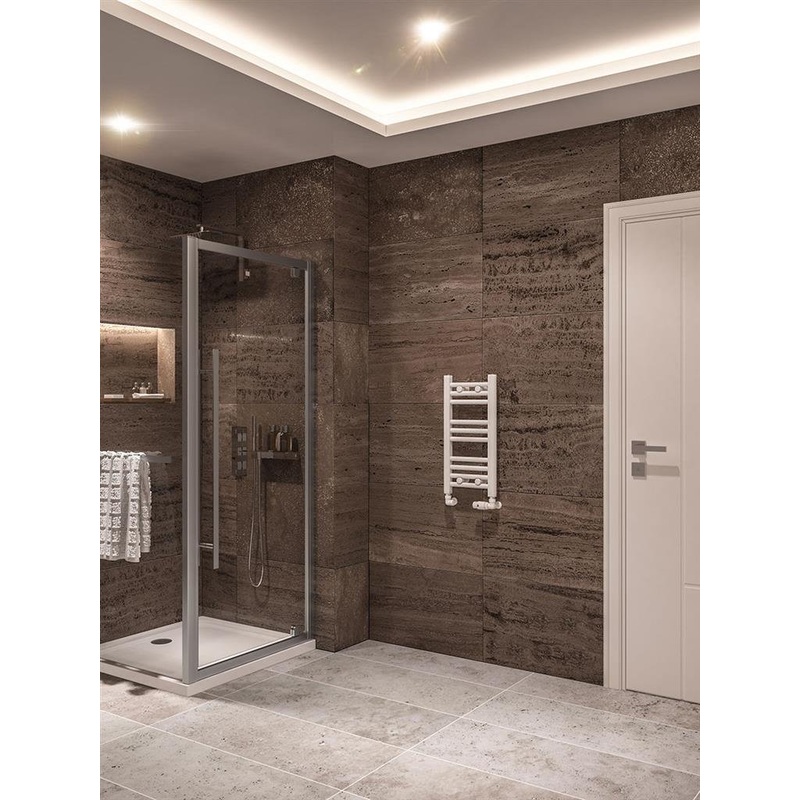 Eastbrook Wingrave Straight Gloss White Towel Rails