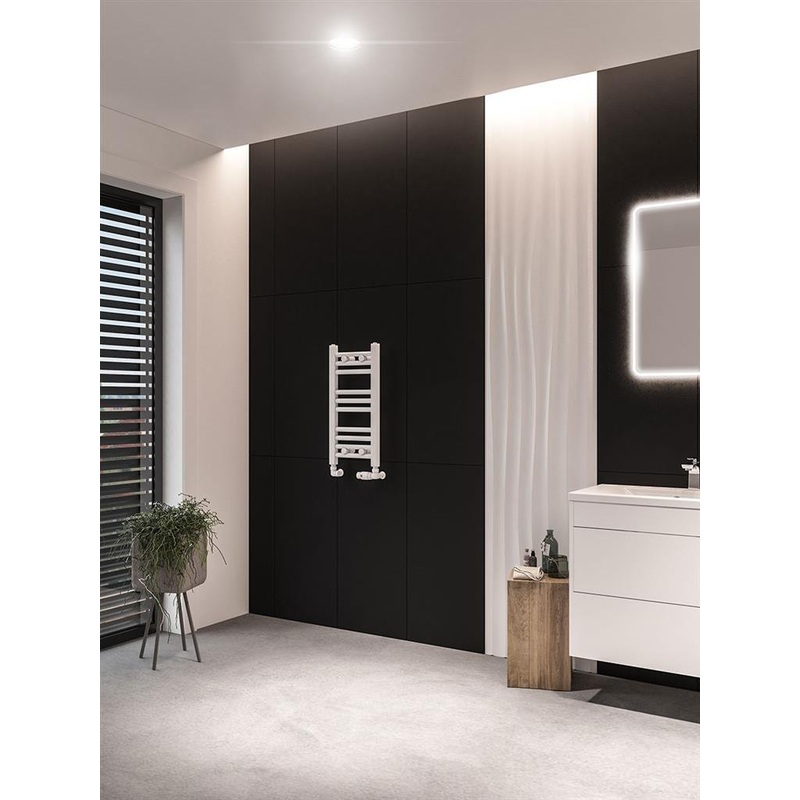 Eastbrook Wingrave Straight Matt White Towel Rails