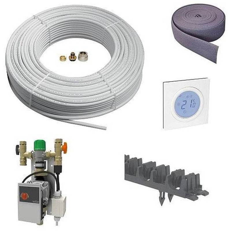 1 Port Underfloor Heating kit for new screed floors – up to 20sqm