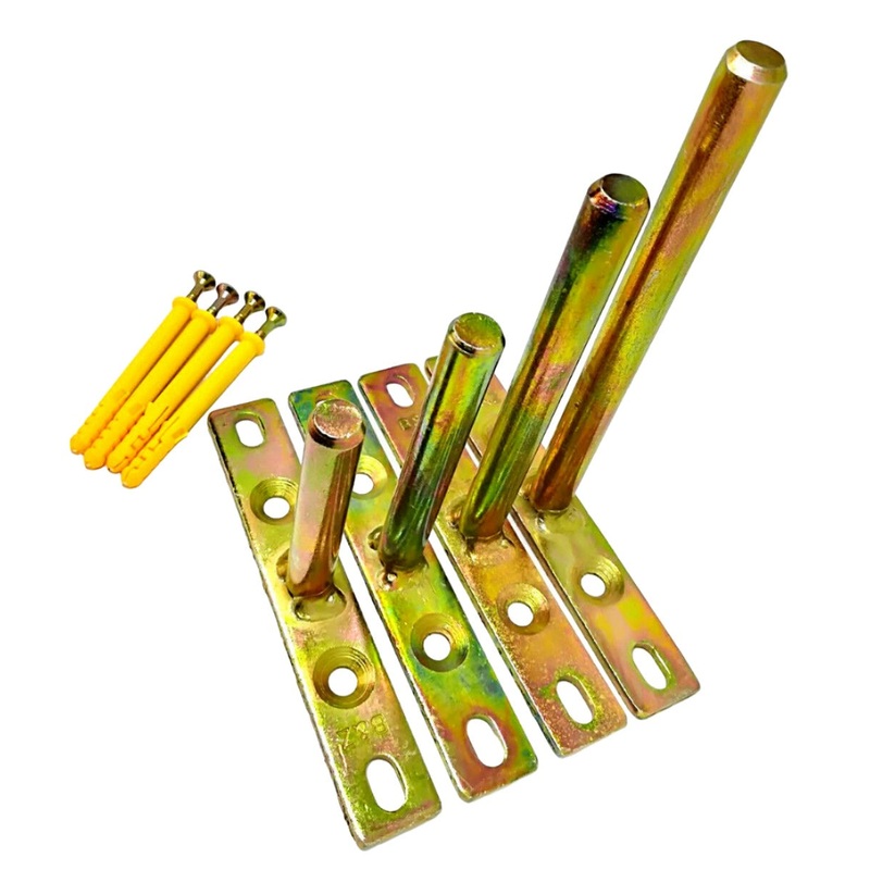 2Pcs T Shelf Brackets | Concealed Shelf Supports Hidden Floating Metal Bracket Masonry Walls Mount Wooden Oak Mantle Timber Shelf Support Brackets – Available in 4 Sizes