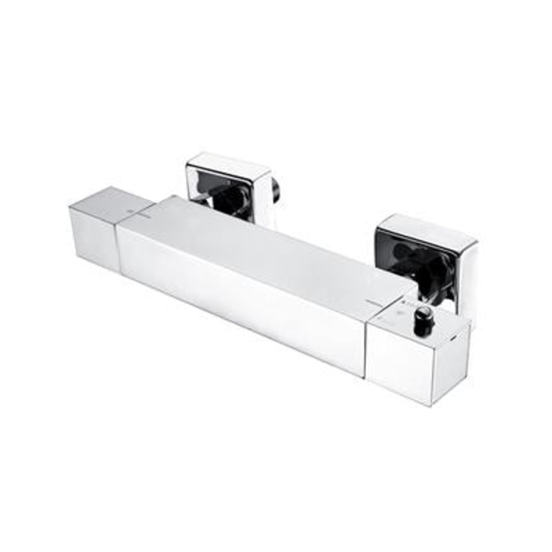 Chrome Square Thermostatic Bar Valve