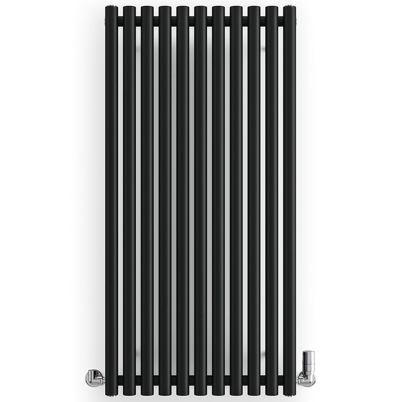 Rolo-Room – Black Vertical Designer Radiator H1200mm x W590mm Single Panel