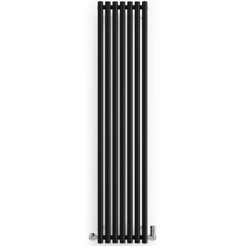 Rolo-Room – Black Vertical Designer Radiator H1800mm x W370mm Single Panel