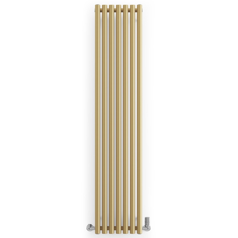 Rolo-Room – Brass Vertical Designer Radiator H1800mm x W370mm Single Panel