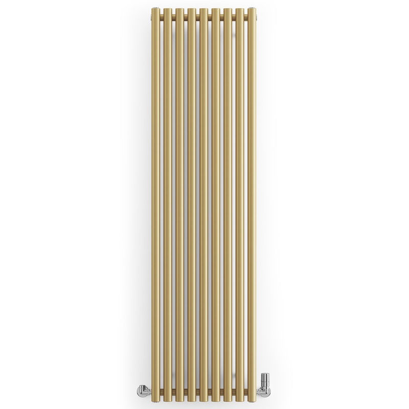 Rolo-Room – Brass Vertical Designer Radiator H1800mm x W480mm Single Panel