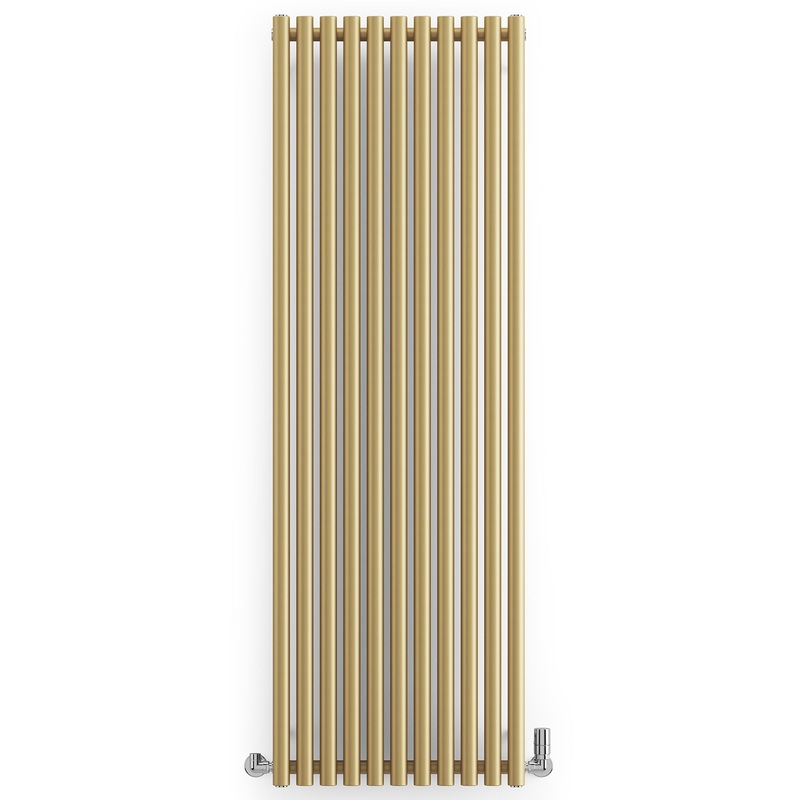 Rolo-Room – Brass Vertical Designer Radiator H1800mm x W590mm Single Panel