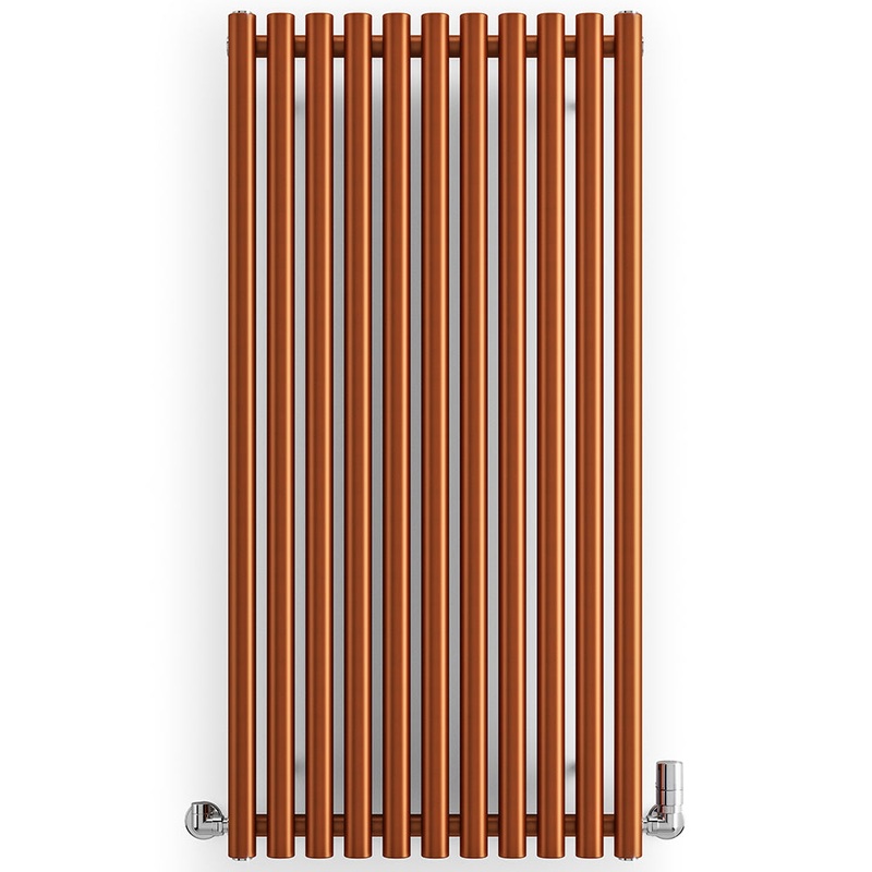 Rolo-Room – Copper Vertical Designer Radiator H1200mm x W590mm Single Panel