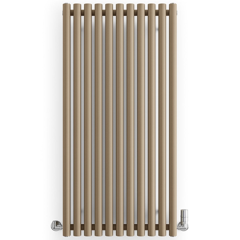 Rolo-Room – Quartz Mocha Vertical Designer Radiator H1200mm x W590mm Single Panel