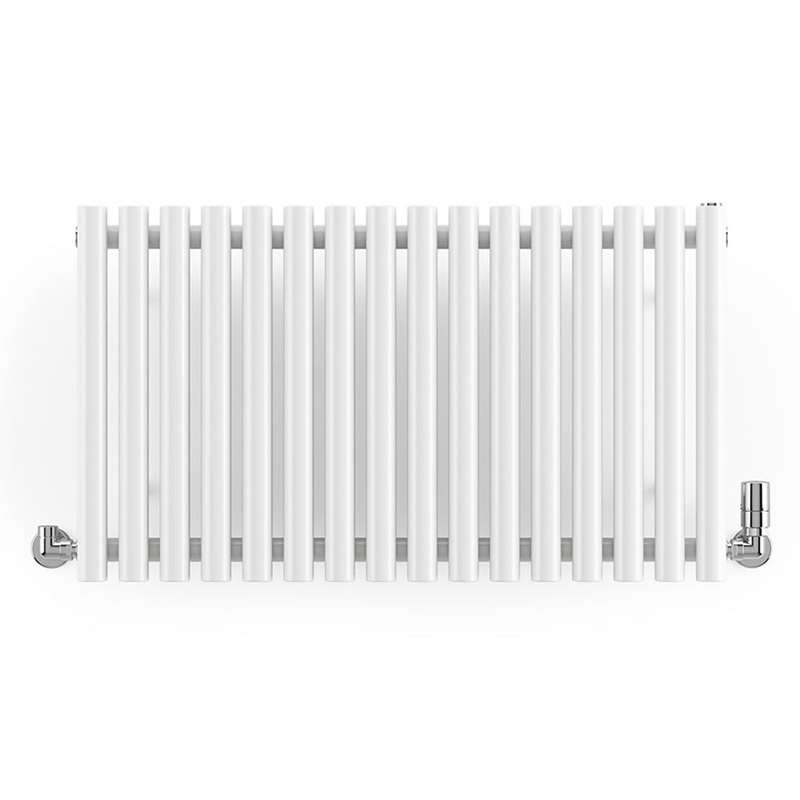 Rolo-Room – White Horizontal Designer Radiator H500mm x W865mm Single Panel