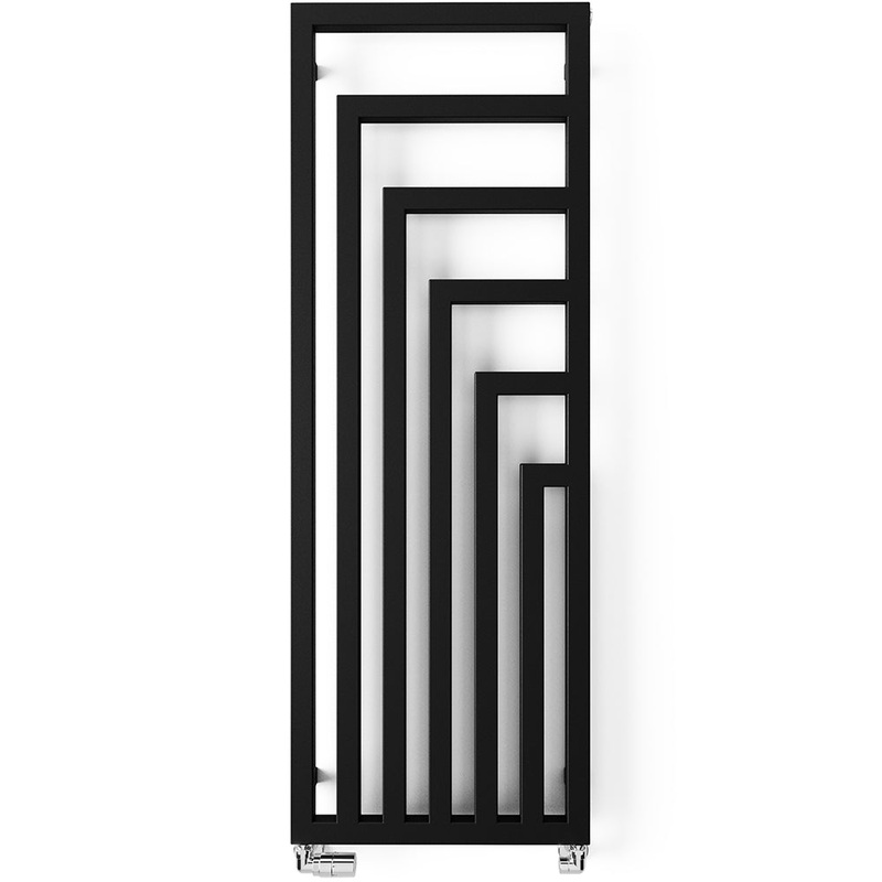 Angus – Black Vertical Radiator H1460mm x W520mm Single Panel