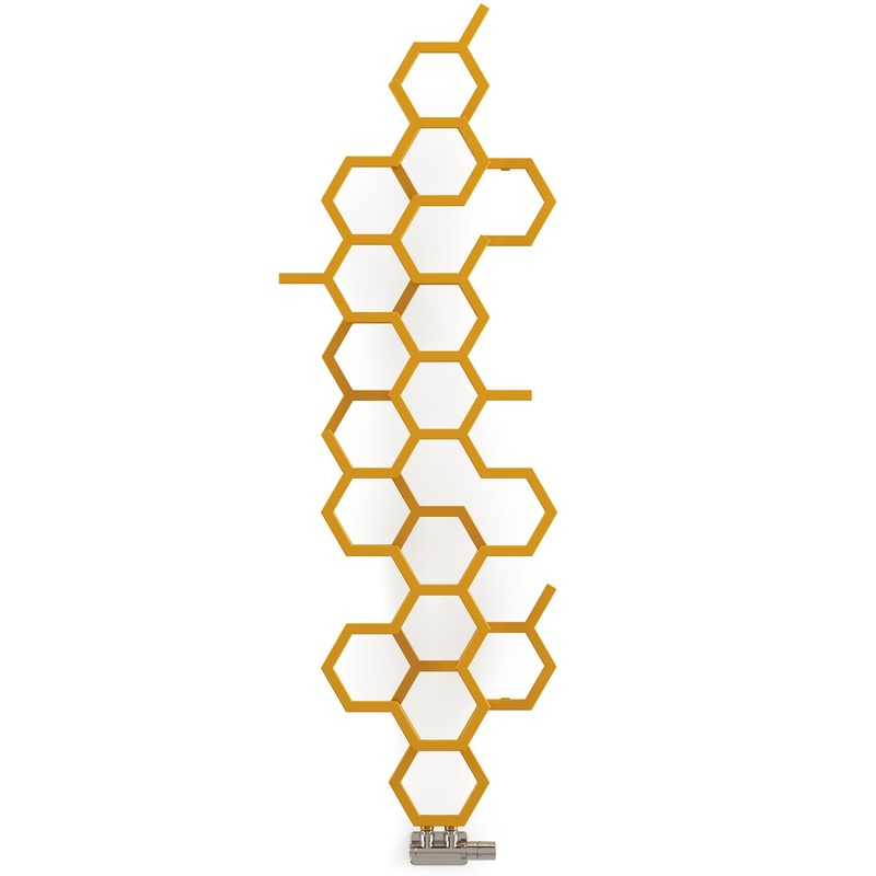 Hex – Mustard Vertical Designer Radiator H1700mm x W573mm Single Panel