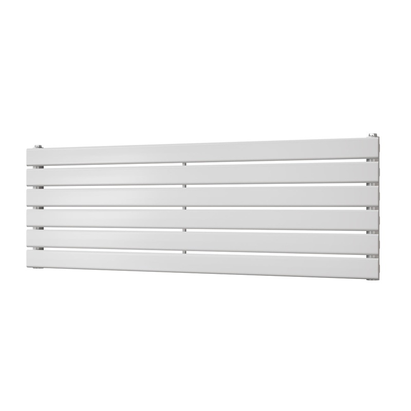 Typhoon Axis – White Horizontal Radiator H408mm x W1200mm Single Panel