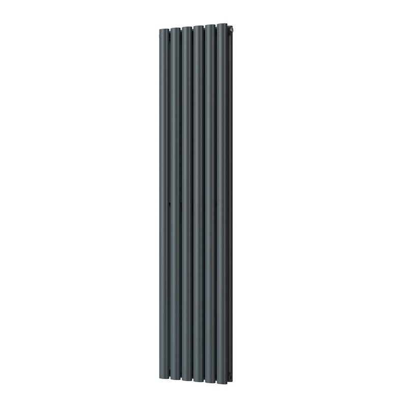 Omeara – Anthracite Vertical Radiator H1600mm x W348mm Double Panel