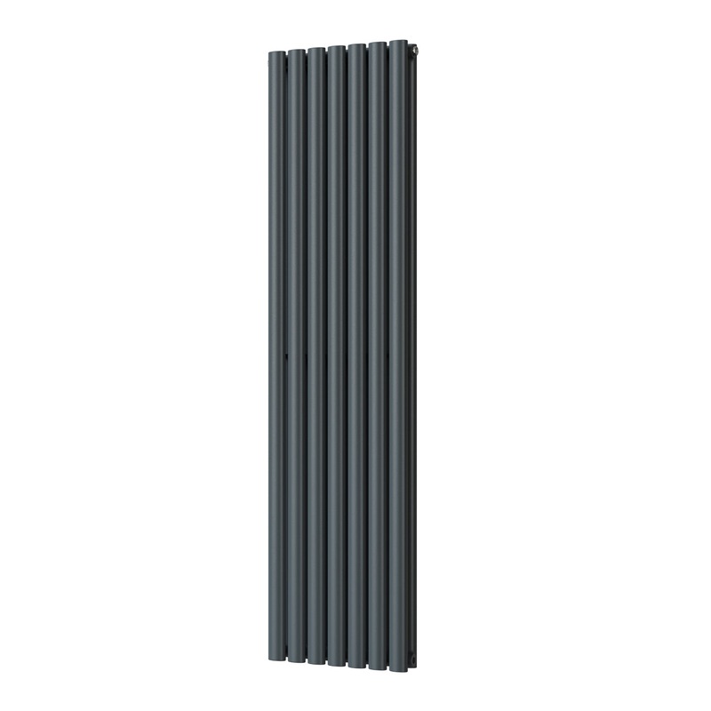Omeara – Anthracite Vertical Radiator H1600mm x W406mm Double Panel