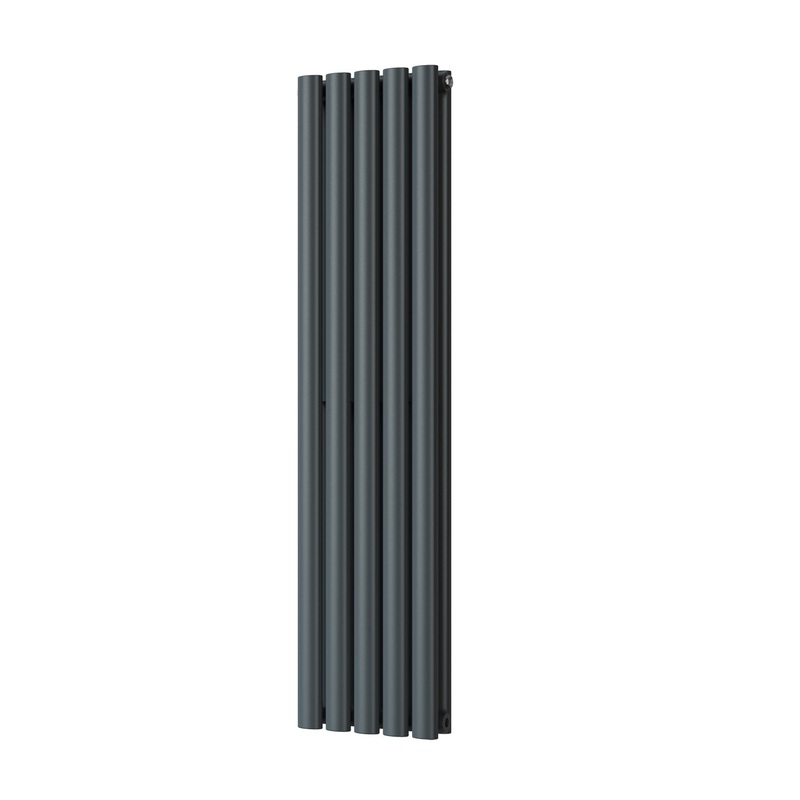 Omeara – Anthracite Vertical Radiator H1200mm x W290mm Double Panel