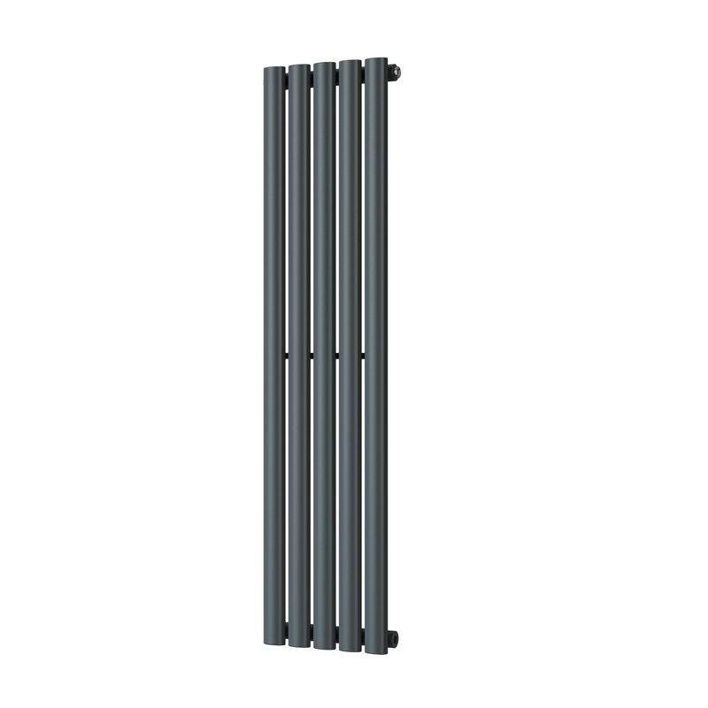 Omeara – Anthracite Vertical Radiator H1200mm x W290mm Single Panel