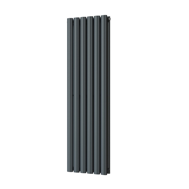 Omeara – Anthracite Vertical Radiator H1200mm x W348mm Double Panel