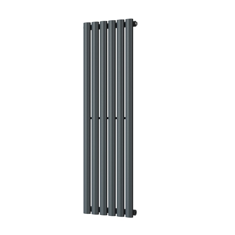 Omeara – Anthracite Vertical Radiator H1200mm x W348mm Single Panel