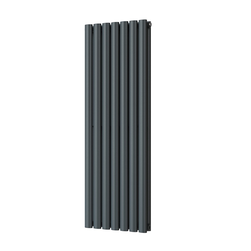 Omeara – Anthracite Vertical Radiator H1200mm x W406mm Double Panel