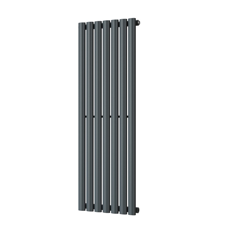 Omeara – Anthracite Vertical Radiator H1200mm x W406mm Single Panel
