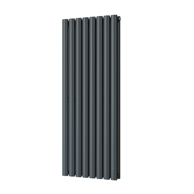 Omeara – Anthracite Vertical Radiator H1200mm x W464mm Double Panel