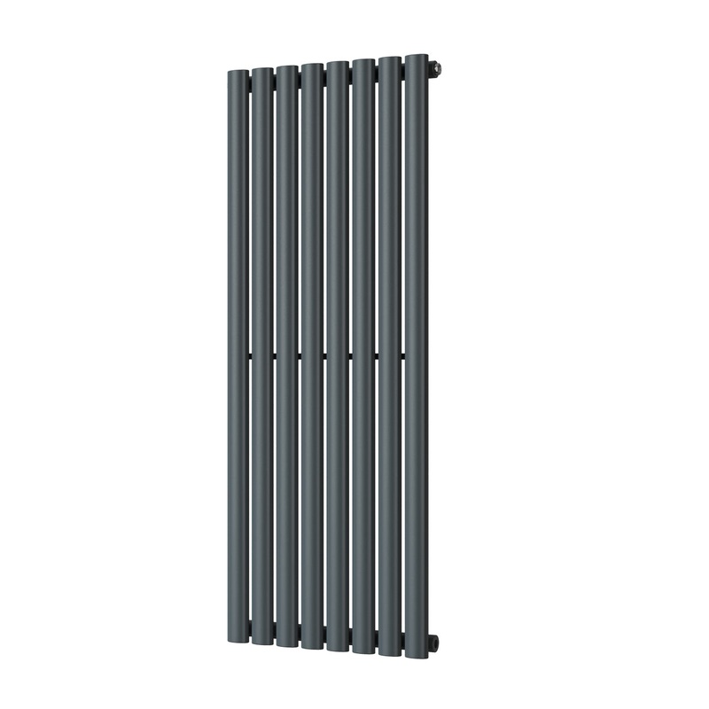 Omeara – Anthracite Vertical Radiator H1200mm x W464mm Single Panel