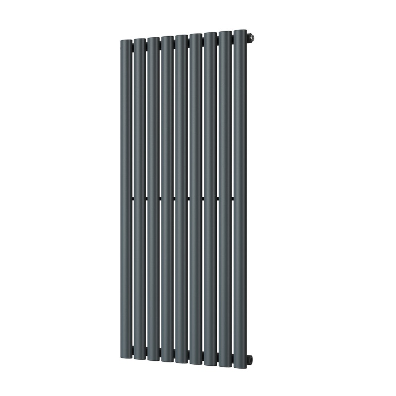 Omeara – Anthracite Vertical Radiator H1200mm x W522mm Single Panel