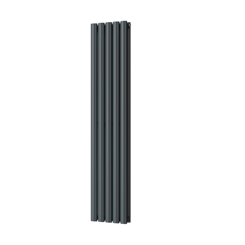 Omeara – Anthracite Vertical Radiator H1400mm x W290mm Double Panel