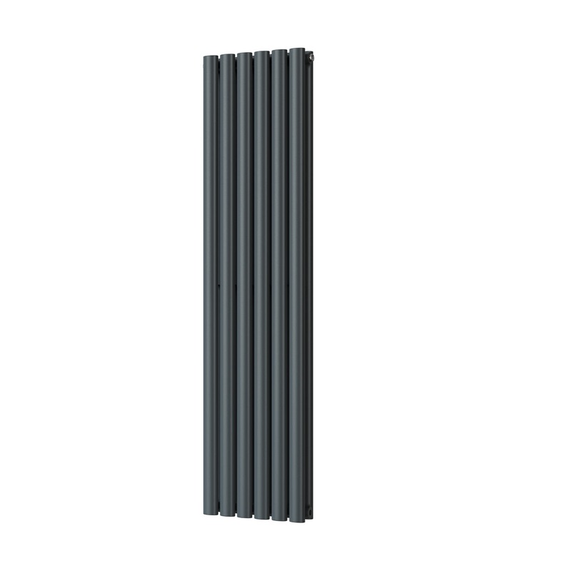 Omeara – Anthracite Vertical Radiator H1400mm x W348mm Double Panel