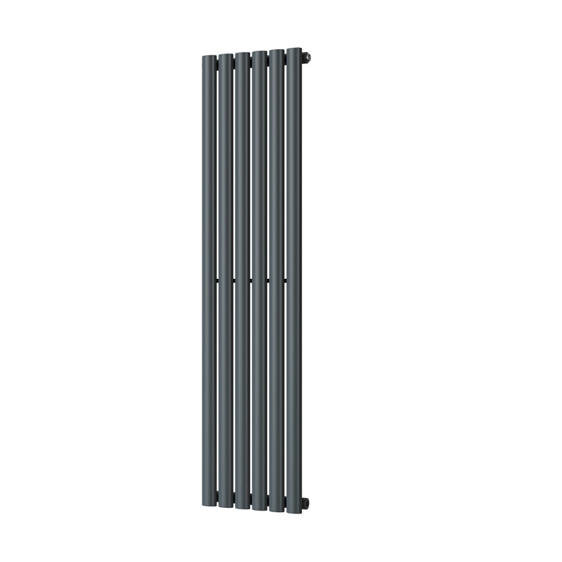 Omeara – Anthracite Vertical Radiator H1400mm x W348mm Single Panel