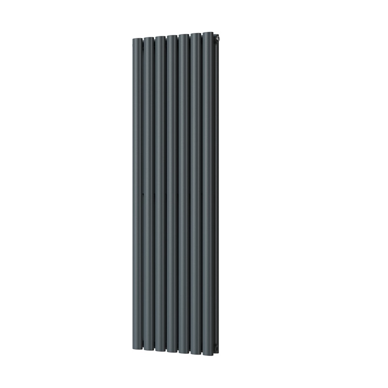 Omeara – Anthracite Vertical Radiator H1400mm x W406mm Double Panel