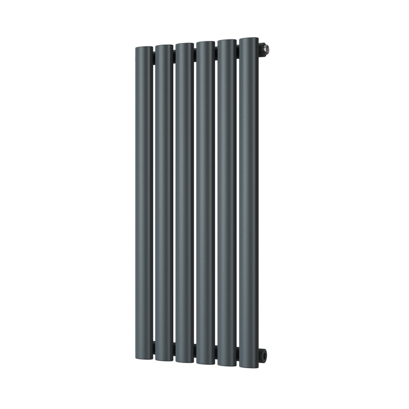Omeara – Anthracite Designer Radiator H800mm x W348mm Single Panel