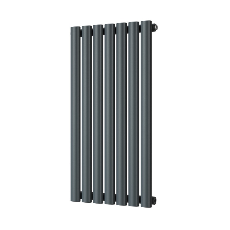 Omeara – Anthracite Designer Radiator H800mm x W406mm Single Panel