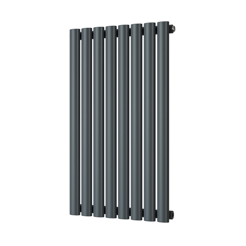 Omeara – Anthracite Designer Radiator H800mm x W464mm Single Panel