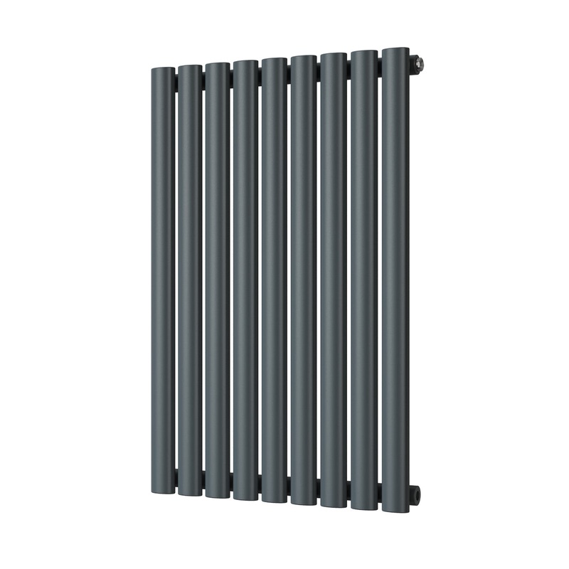 Omeara – Anthracite Designer Radiator H800mm x W522mm Single Panel