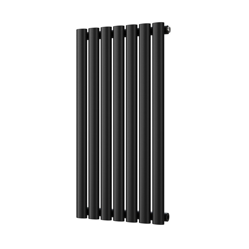 Omeara – Black Designer Radiator H800mm x W406mm Single Panel