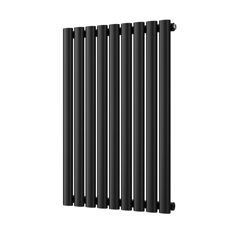 Omeara – Black Designer Radiator H800mm x W522mm Single Panel