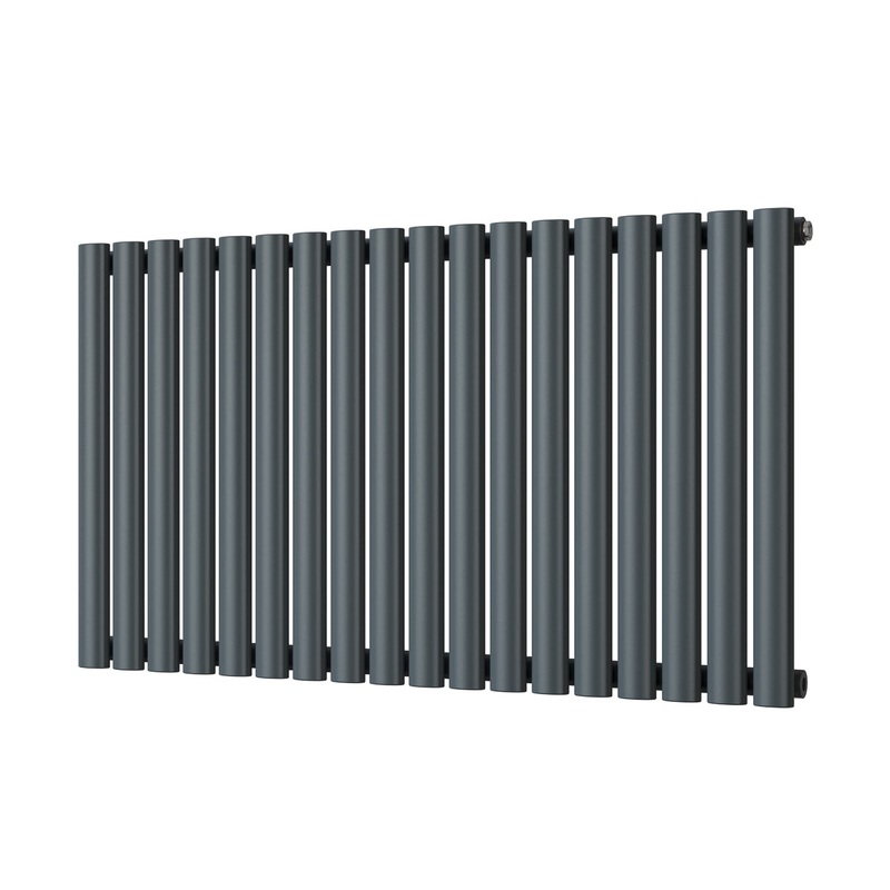 Omeara – Anthracite Horizontal Radiator H600mm x W1044mm Single Panel