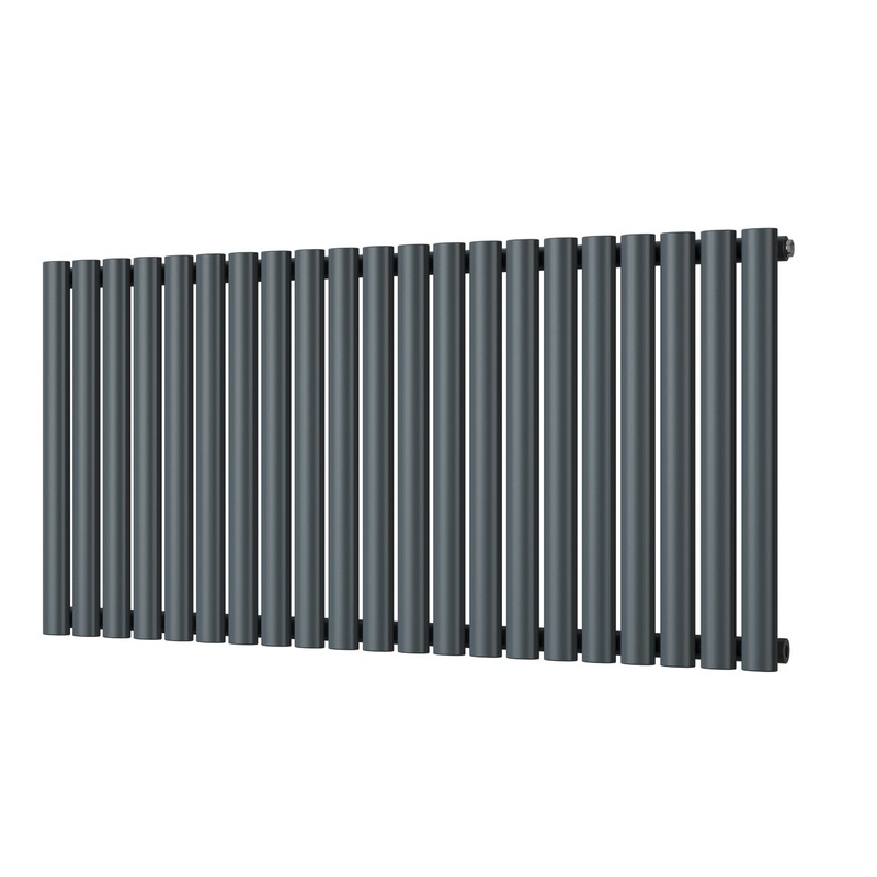 Omeara – Anthracite Horizontal Radiator H600mm x W1218mm Single Panel