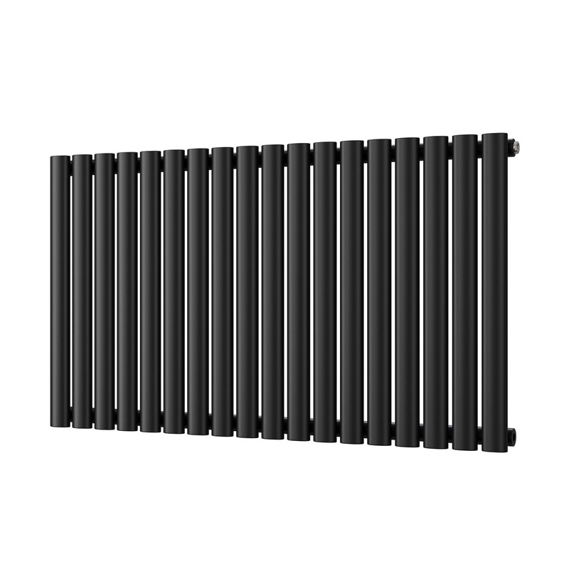 Omeara – Black Horizontal Radiator H600mm x W1044mm Single Panel
