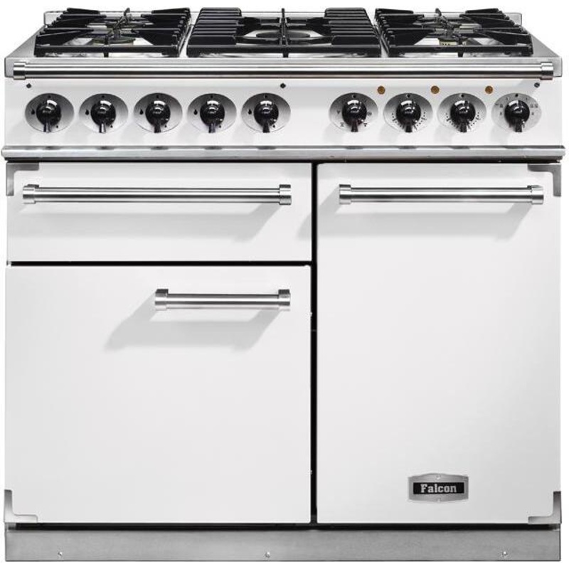 Falcon Range Cooker Dual Fuel F1000DXDFWH-NM – White