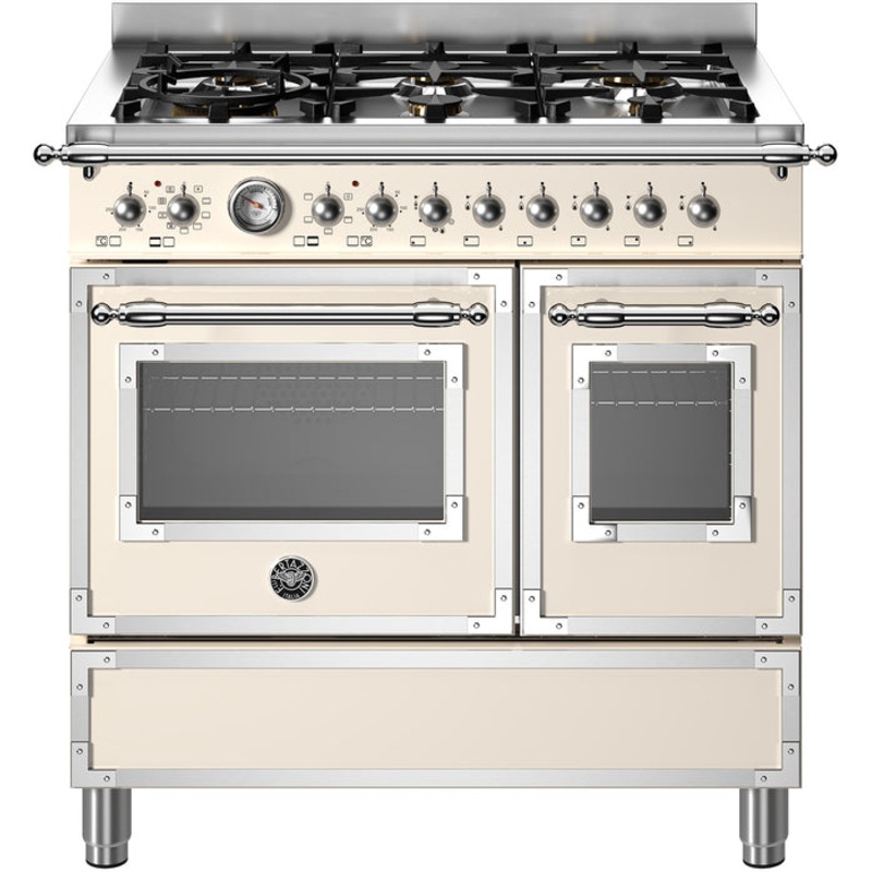 Bertazzoni Range Cooker Dual Fuel HER96L2EAVT – Ivory