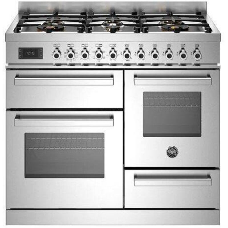 Bertazzoni Range Cooker Dual Fuel PRO106L3EXT – Stainless Steel