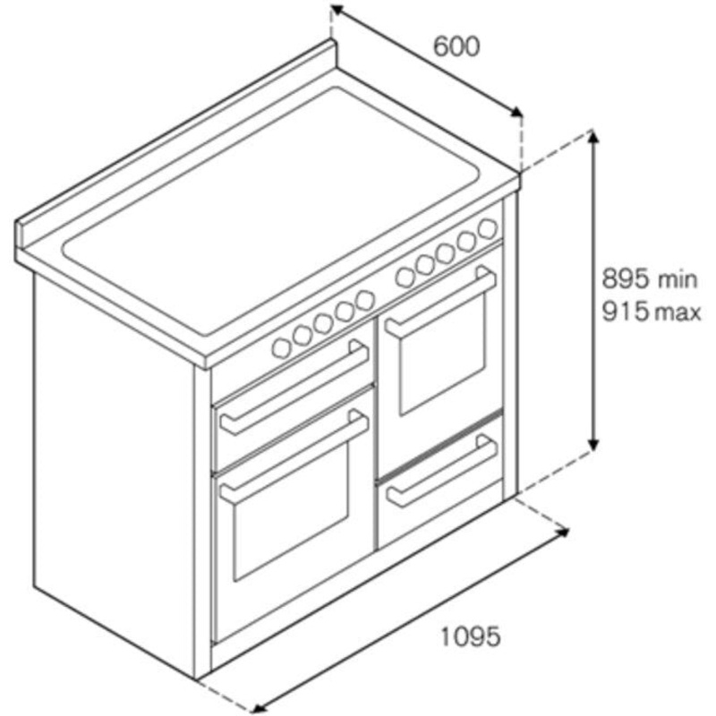 Bertazzoni Range Cooker Induction PRO115I3E – Various Colours