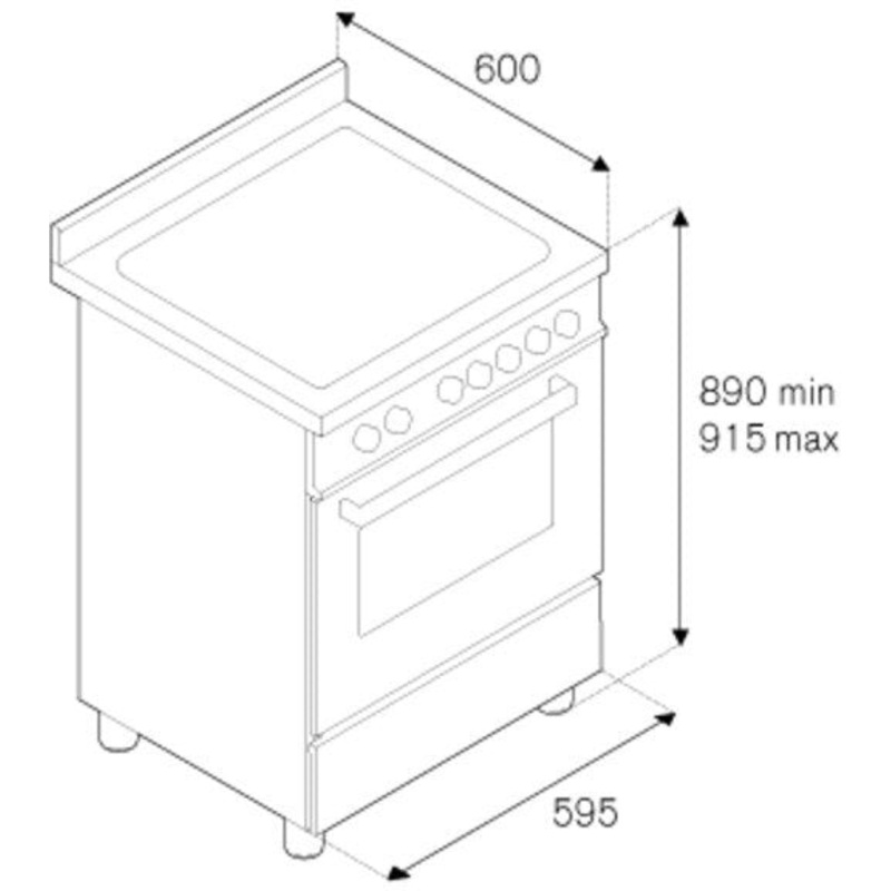 Bertazzoni Slot In Cooker Induction PRO64I1EXT – Stainless Steel